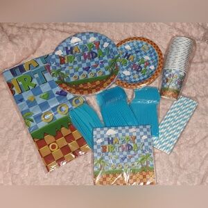 Colorful Birthday Party Supplies Set